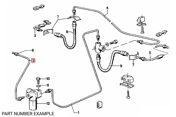 Genuine BMW Brake Line (380mm) – 34326755567