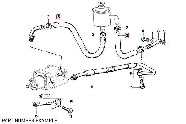 Genuine BMW Power Steering Return Hose – 32411131524