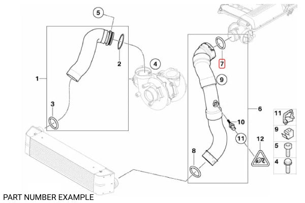 Genuine BMW Intake Preformed Seal – 11617790547