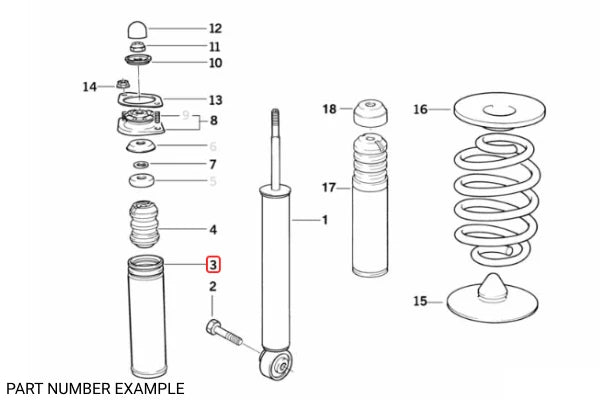 Genuine BMW Rear Axle Protection Tube – 33521136283