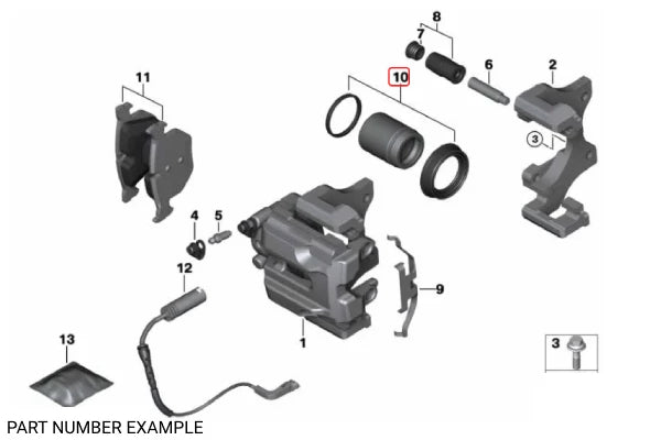 Genuine BMW Rear Caliper Rebuild Kit – 34216753682