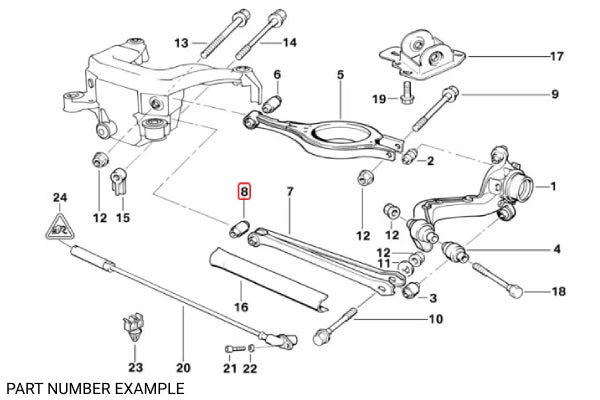 Genuine BMW Rear Camber Arm Inner Bushing – 33326770824
