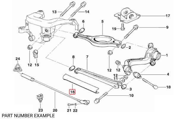 Genuine BMW Rear Lower Control Arm Cover - Right – 33321094470
