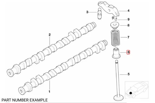 Genuine BMW Repair Kit Valve Seal Ring for M57 – 11349071732