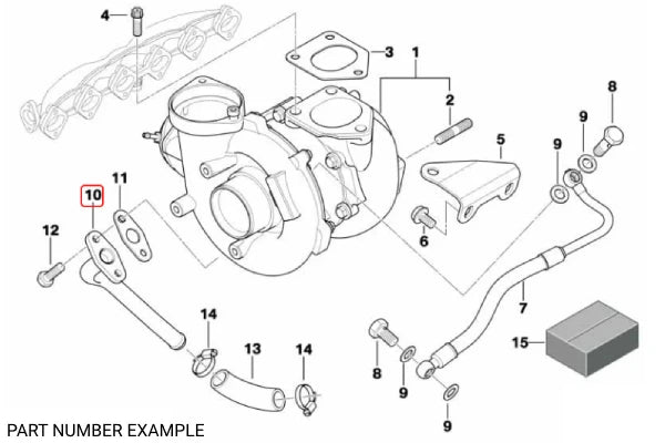 Genuine BMW Oil Return Pipe for M57N – 11427785856
