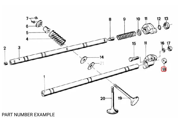 Ecentric Rocker BMW Rocker Arm Eccentric 11331744354 E12 E21 E23 E24 E28 E30 E32 E34 ...