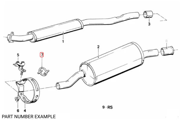 Genuine BMW Rubber Exhaust Hanger – 18211712838