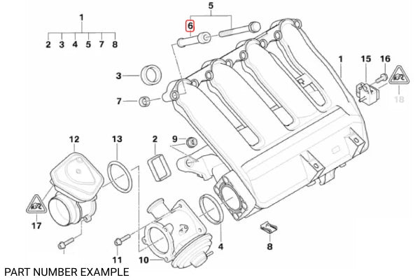 Genuine BMW Rubber Mounting for M47 M57 – 11612246947