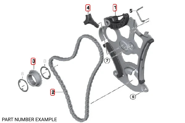 Genuine BMW Oil Pump Chain Guide – 11317523891