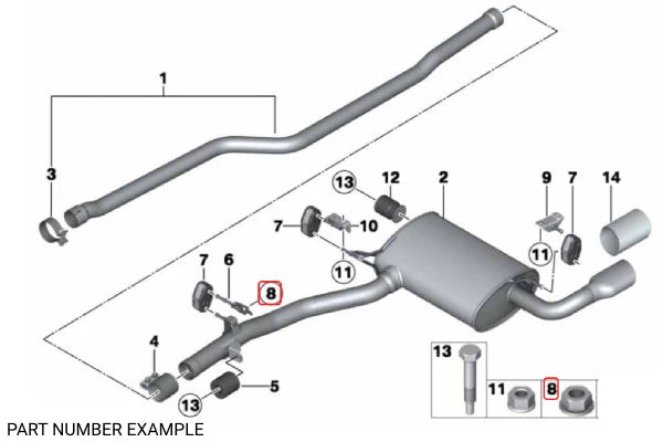 Genuine BMW Self-locking Collar Nut – 33326760374