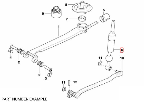 Genuine BMW Shift Lever Short – 25117546373