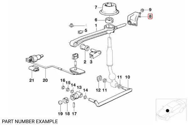 Genuine BMW Shifter Arm Bracket – 25111220707