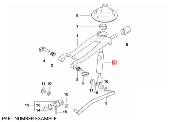 Genuine BMW Shifter Lever for Z3 1.9/2.5 – 25117527252