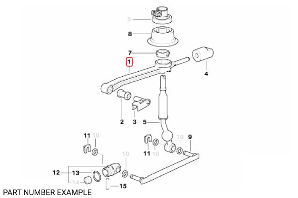 Genuine BMW Shifter Carrier Arm for E36 – 25111221541