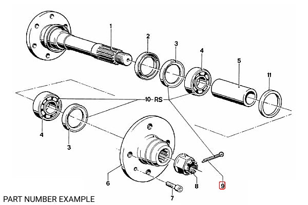Genuine BMW Split Pin for Rear Wheel Bearing – 07119945270