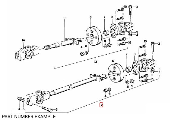 Genuine BMW Lower Steering Joint for E21 – 32311121790