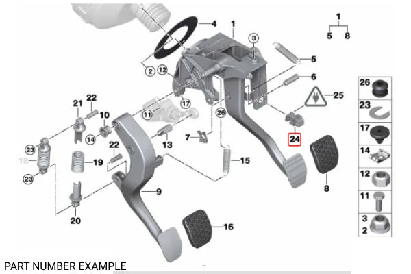 Genuine BMW Brake Light Switch – 61316967601