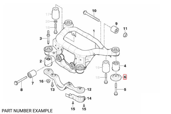 Genuine BMW Stopper Rear for E46, Z4 – 33306779486