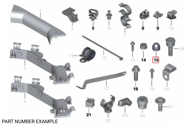 Genuine BMW Strut Brace Cap M8 - 46511234785
