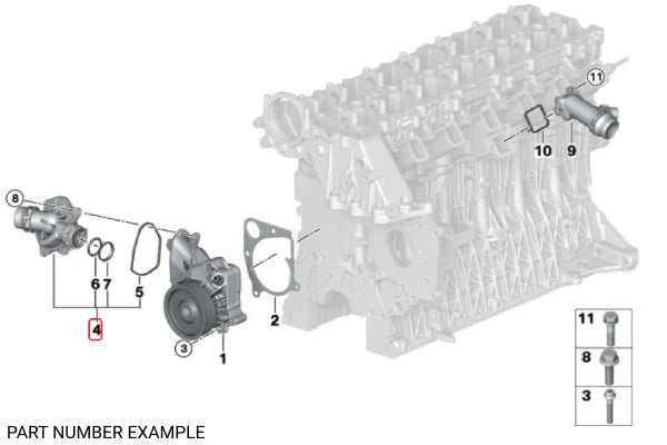 Genuine BMW Thermostat With Housing for M57N / M57N2 – 11517805811