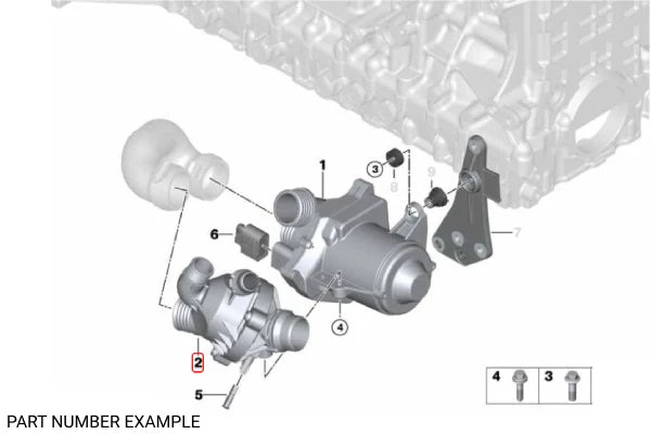 Genuine BMW Thermostat for N55 – 11537601158