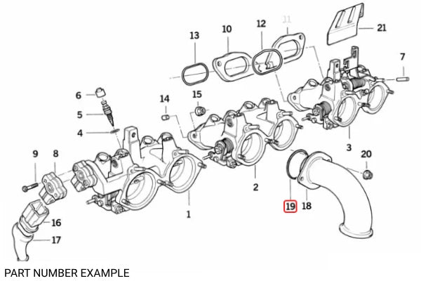 Genuine BMW O-Ring Throttle Body Gasket for E36 – 13541317845