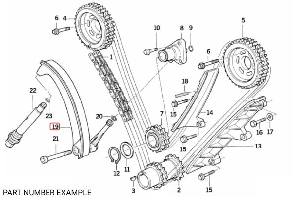 Genuine BMW Timing Chain Tensioner Rail for M60 - 11311747411