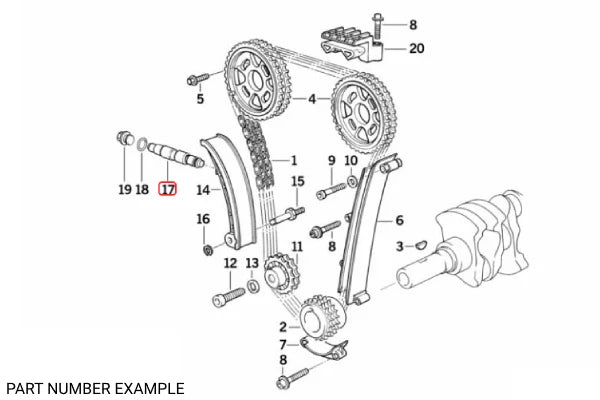 Genuine BMW Timing Chain Tensioner – 11311743187
