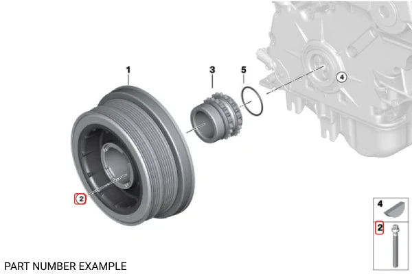 Genuine BMW Harmonic Balancer Torx Bolt – 11232247932