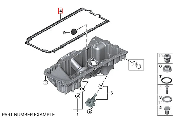 Genuine BMW Torx Screw (M8x36) – 11137559537