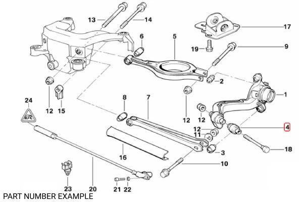 Genuine BMW Trailing Arm Bushing – 33326770817