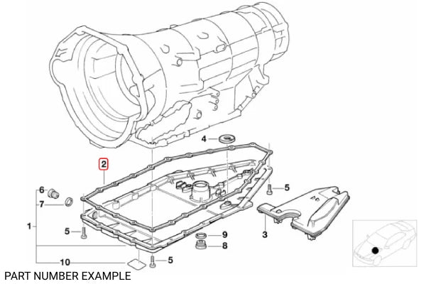 Genuine BMW ZF Transmission Pan Gasket - 24111421140