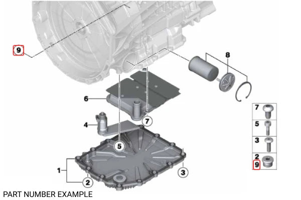 Genuine BMW DCT Transmission Screw Plug  – 28107850241