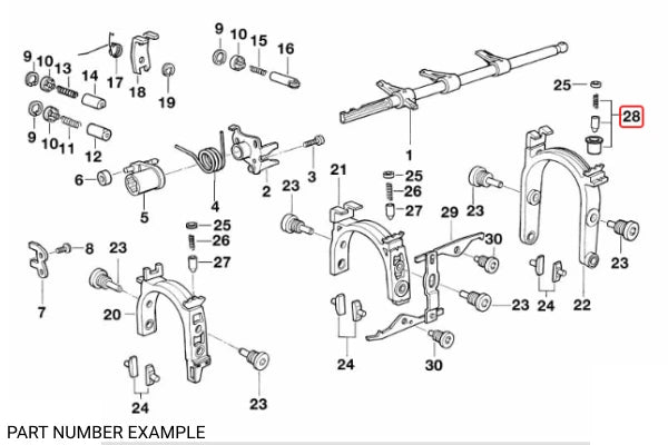 Genuine BMW Transmission Shift Detent Pin Kit – 23117525048