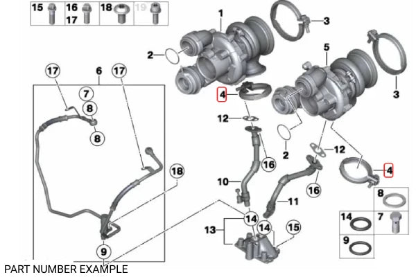 Genuine BMW Turbocharger Inlet Clamp – 11657620507
