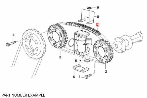 Genuine BMW Upper Timing Chain for M60 – 11317598262