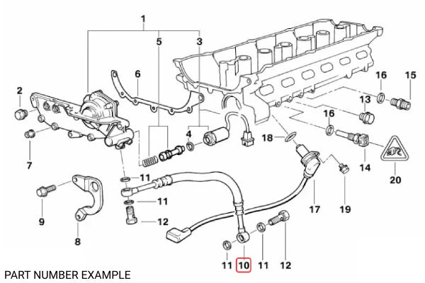 Genuine BMW VANOS Oil Line – 11361705532