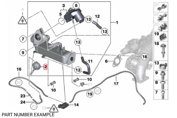 Genuine BMW Vacuum Unit With Return Spring – 11718511638