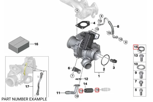 Genuine BMW Water Hose Clamp – 64218367179