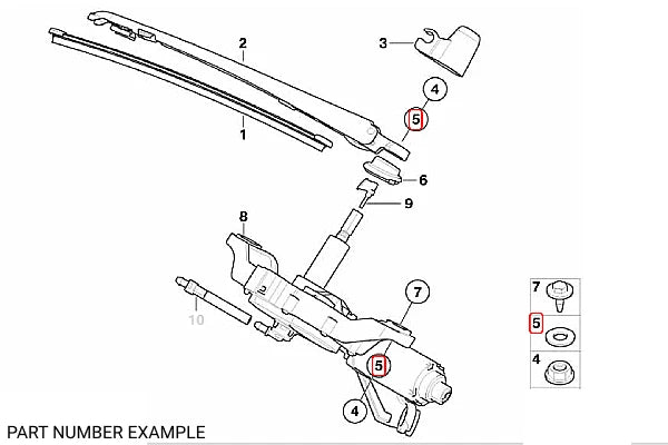Genuine BMW M8 Wave Washer – 07119904115