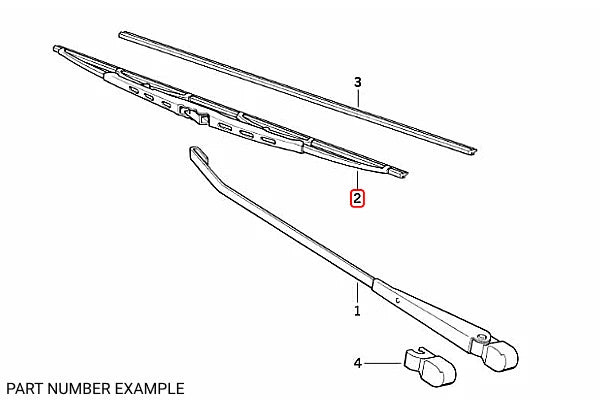 Genuine BMW Windshield Wiper Blade – 61619069195