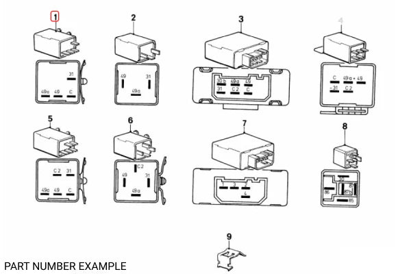 Genuine Flasher Hazard Light Relay - 61311365609