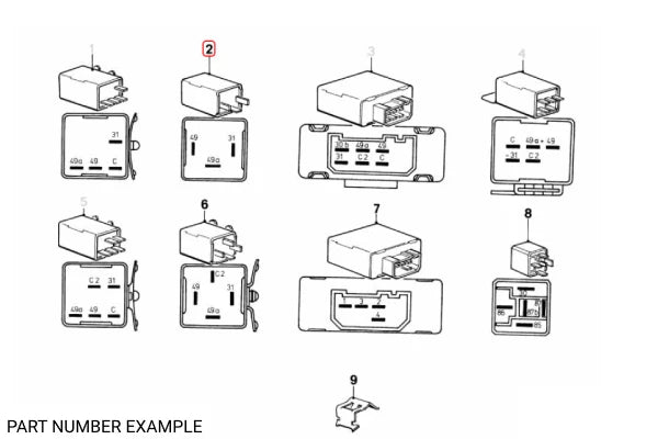 Genuine Hazard Light Relay - 61311371909