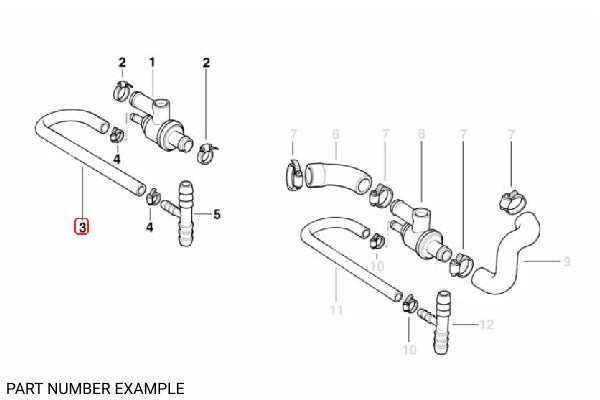 Radiator Coolant Hose - 64218367834