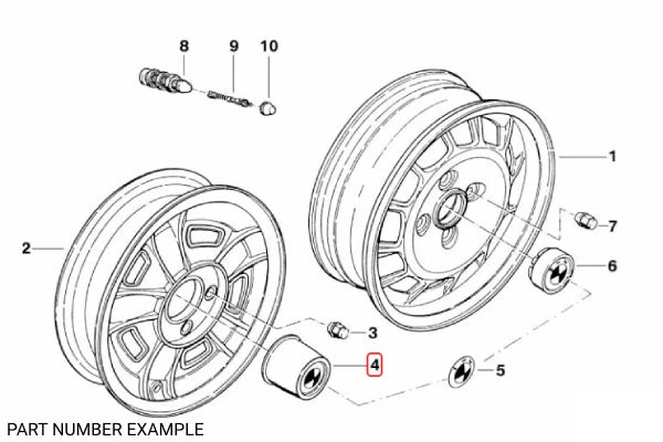 Genuine Hub Cap & Emblem – 36131108344