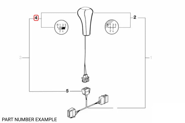 Genuine Illuminated Leather Shift Knob - 25112231550