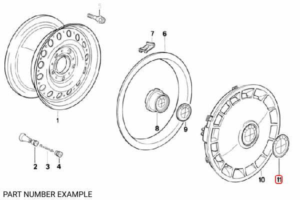 Genuine Emblem 70mm Self Adhesive - 36136758569