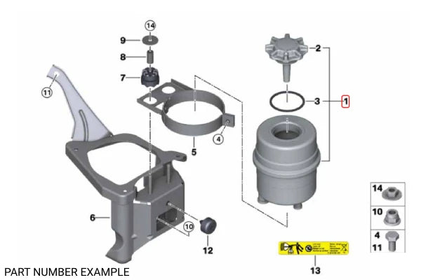 Genuine Power Steering Reservoir - 32416851217