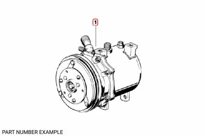 A/C Compressor to Condenser Line - 64538391052