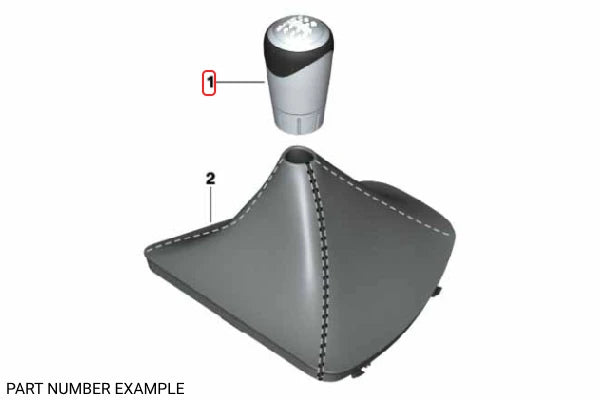 Genuine Performance 6-Speed Shift Knob - 25110429269